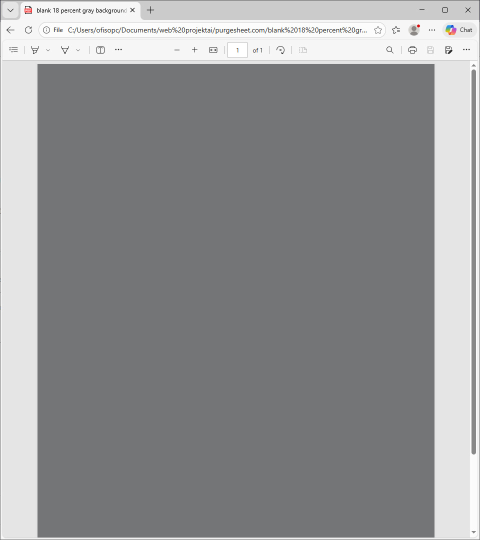 template latar belakang abu-abu 18 persen kosong format A4